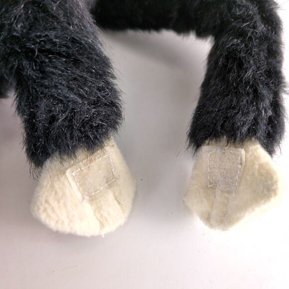 Set of 2 Hanging Monkey Stuffed Animal Plush Fiesta Black & Wild Republic Brown - Picture 7 of 7